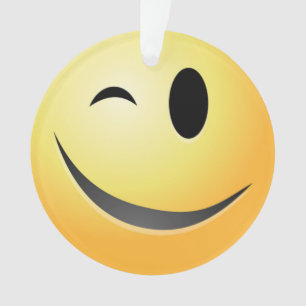 WINK FACE ORNAMENT
