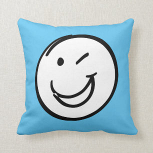 Wink Face Pillow For Teens.
