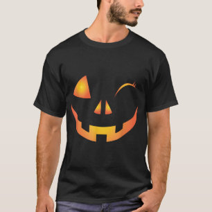 Wink Face Pumpkin Jack O Lantern Costume Cool  T-Shirt