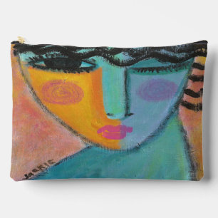 Wink Original Abstract Art Accessory Pouch