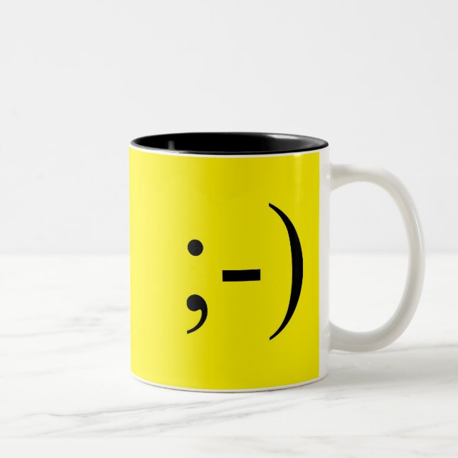Wink Two-Tone Coffee Mug (Right)