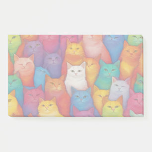 winking cats post-it notes