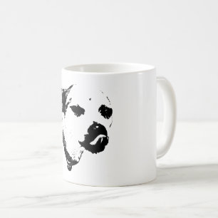 Winking Dog Mug – Bold Black and White Art