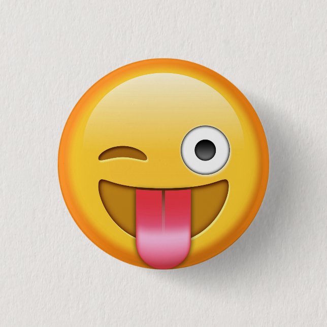Winking emoji badge (Front)