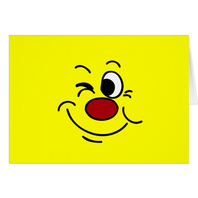 Winking Face Grumpey (Front Horizontal)