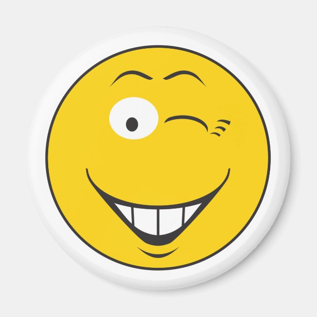Winking Face Magnet (Front)