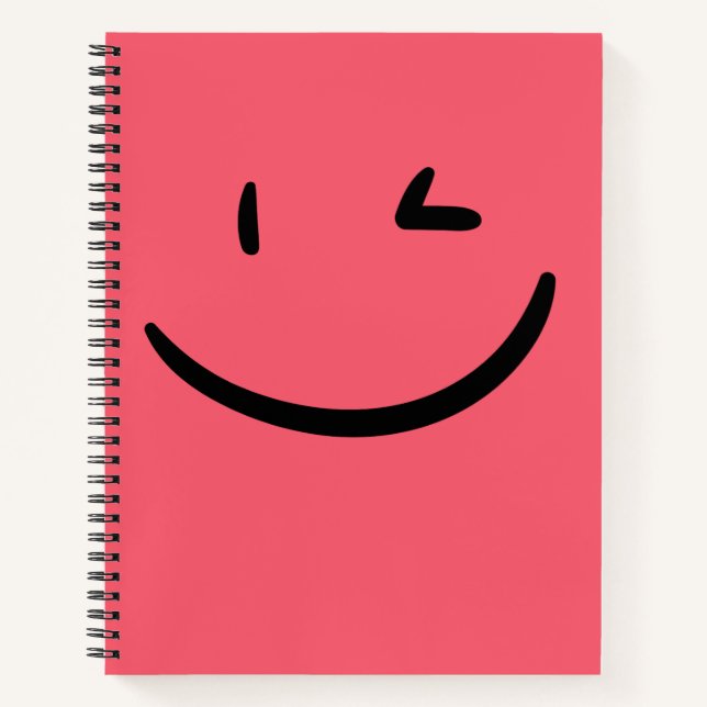 Winking Face Notebook (Front)