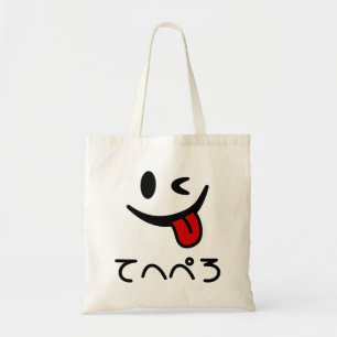 Winking Face Tongue Out てへぺろ Tehepero Oops Tote Bag