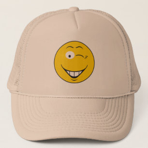Winking Face Trucker Hat