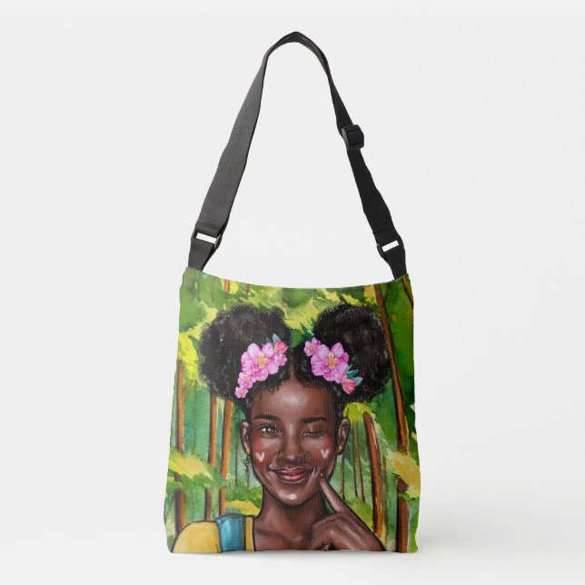 Winking fro girl cross body crossbody bag (Front)