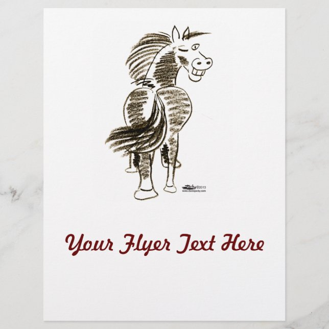 Winking Horse Good Luck! Flyer (Front)