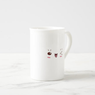 Winking Kawaii Porcelain Mug