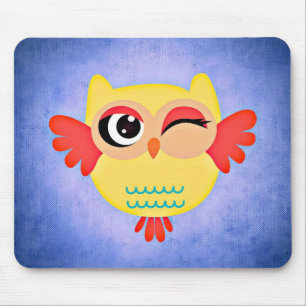 Winking Owl Mouse Mat