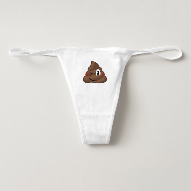 Winking Poop Emoji Underwear (Front)