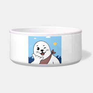 Winking Seal Wearing a Bandanna Throwing Shaka Sig