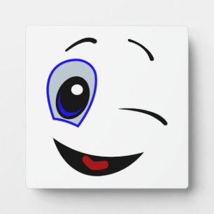 WINKING SMILEY FACE PLAQUE