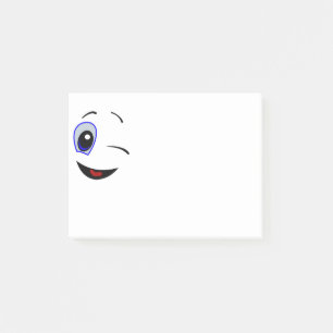WINKING SMILEY FACE POST-IT NOTES