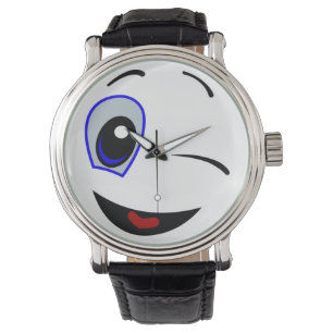 WINKING SMILEY FACE WATCH
