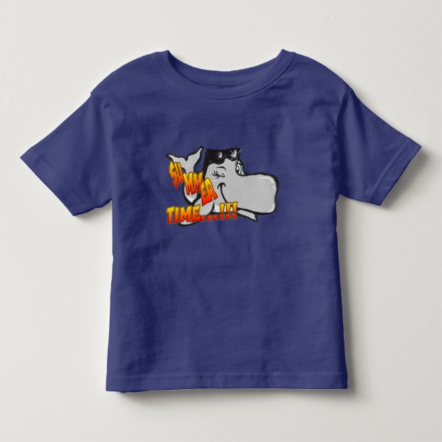 Winking Whale Toddler T-Shirt (Front)