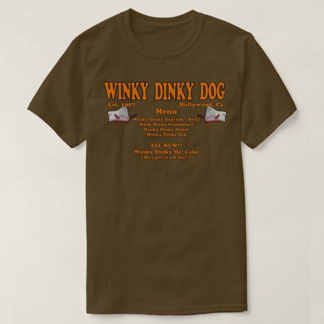 Winky Dinky Dog  T-Shirt (Design Front)