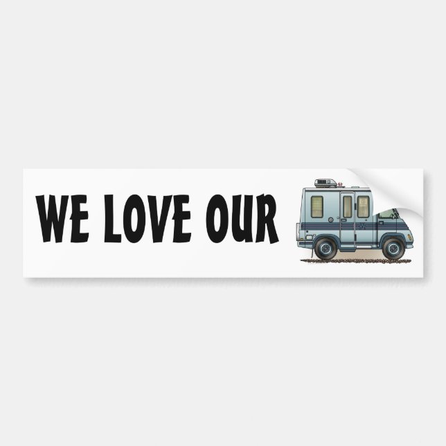 Winnebago Lasharo Camper RV Bumper Sticker (Front)