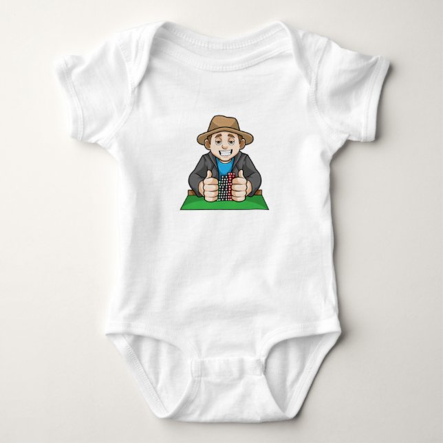 Winner at Poker Baby Bodysuit (Front)