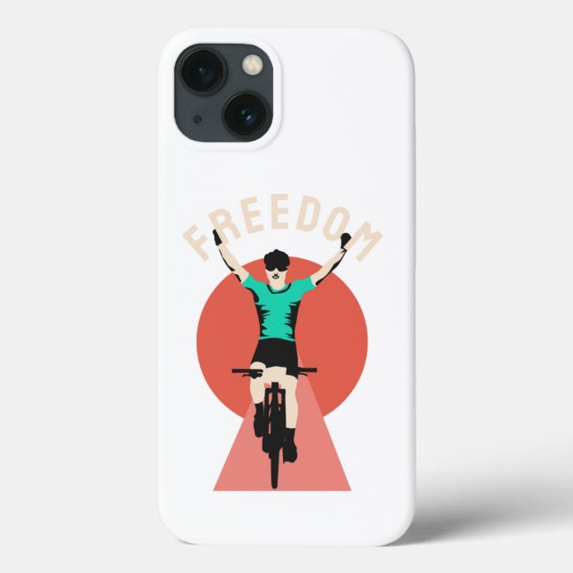 Winner Biker Retro Style Freedom Case-Mate iPhone Case (Back)