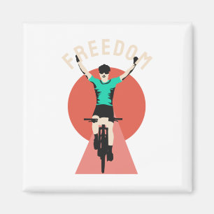 Winner Biker Retro Style Freedom Magnet