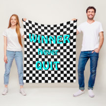 "WINNER " Cool Motivational Fleece Blanket