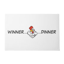 "Winner Dinner" Grill Rug Olympian Effort Trivet