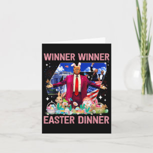 Winner Easter Dinner Trump Bunny Hunt Eggs Happy E Card