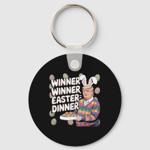 Winner Easter Dinner Trump Bunny Hunt Eggs Happy E Key Ring
