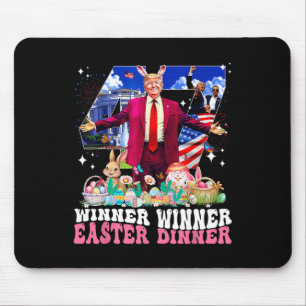 Winner Easter Dinner Trump Bunny Hunt Eggs Happy E Mouse Mat
