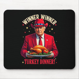 Winner Funny Winner Turkey Dinner Trump Pjs Thanks Mouse Mat