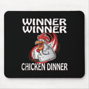 Winner Loser Video Game Chicken Dinner Game Player Mouse Mat