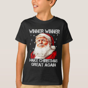 Winner Make Christmas Great Again Santa Funny Trum T-Shirt