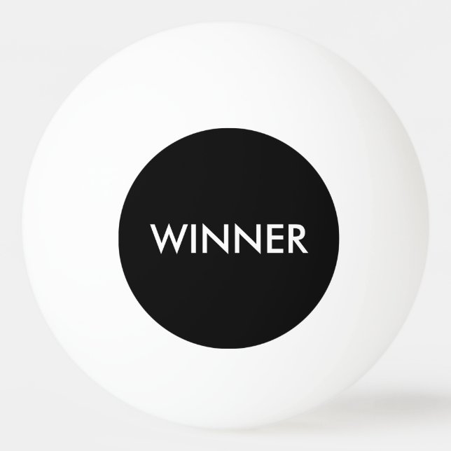 Winner Ping Pong Table Tennis Ball Black and White (Front)