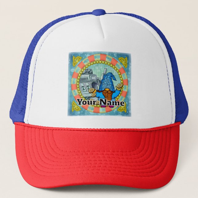 Winner slots gnome trucker hat (Front)