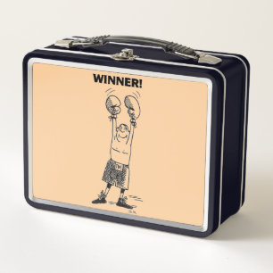 Winner tan and black lunchbox