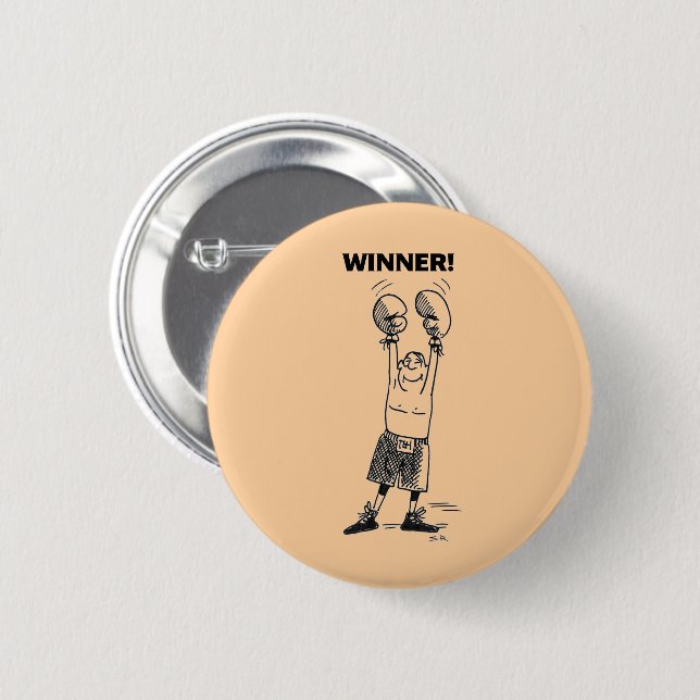Winner tan button (Front & Back)