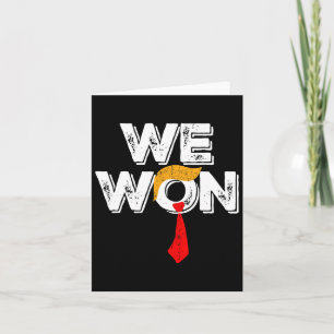 Winner Trump Vance We Won Took Byck America Card