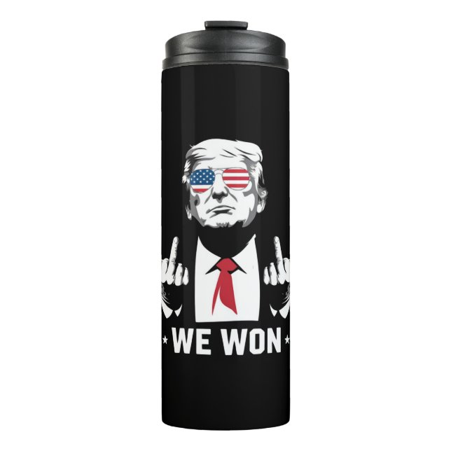 Winner Trump We Won Inauguration Day 47th  Thermal Tumbler (Front)
