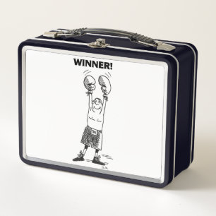 Winner white and black lunchbox