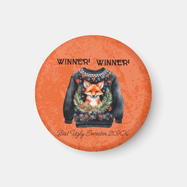 Winner! Winner! Best Ugly Sweater of 20xx Magnet (Front)