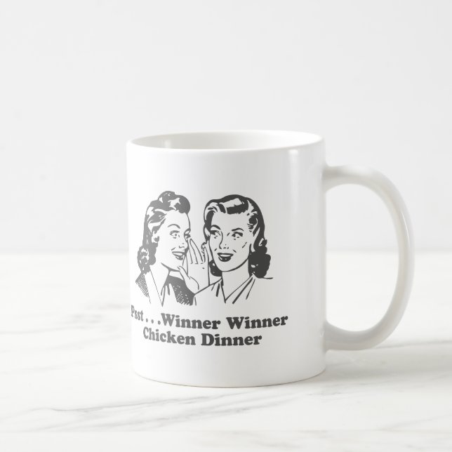 Winner Winner Chicken Dinner Funny Coffee Mug (Right)