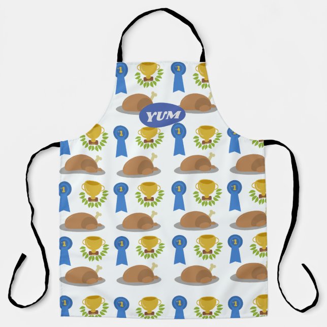 Winner Winner Chicken Dinner Pattern Apron (Front)