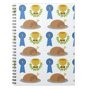 Winner Winner Chicken Dinner Pattern Notebook