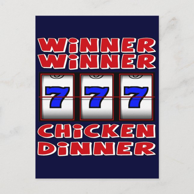 WINNER WINNER CHICKEN DINNER POSTCARD (Front)