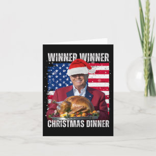 Winner Winner Christmas Dinner Humour Funny Trump Card