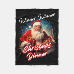 Winner Winner Christmas Dinner – President Trump S Fleece Blanket